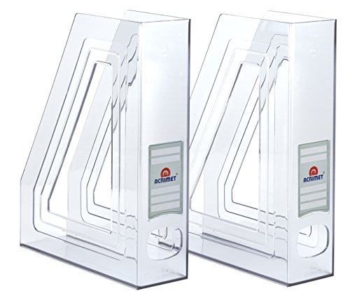Product Cover Acrimet Magazine File Holder (Clear Crystal Color) (2 Pack)