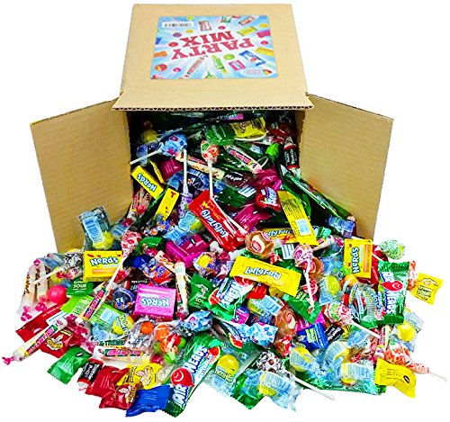 Product Cover Assorted Candy Party Mix, 6x6x6 Bulk Box (Appx. 4 Lbs): Fire Balls, Airheads, Jawbusters, Laffy Taffys, Tootsie Rolls and Much More of Your Favorite Candy!
