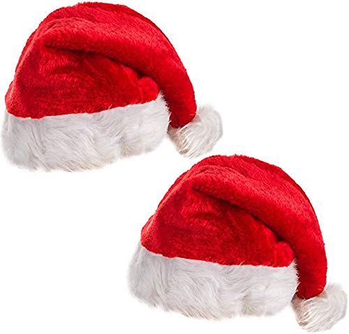 Product Cover Funny Party Hats Christmas Hat - Santa Hat- Elf Hat - Reindeer Hat - Coil Hat - (2 Pack) Holiday Hats