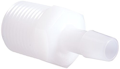Product Cover Eldon James A8-6HDPE High Density Polyethylene Adapter Fitting, 1/2-14 NPT to 3/8