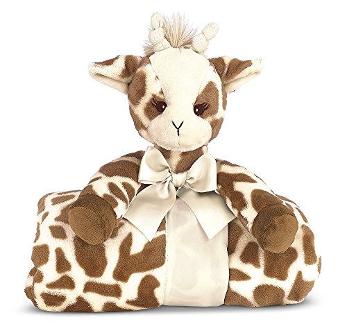 Product Cover Bearington Baby Patches Cuddle Me Sleeper, Giraffe Large Size Security Blanket, 28.5