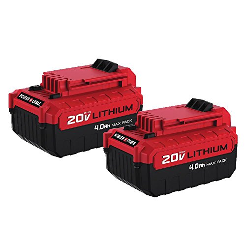 Product Cover PORTER-CABLE 20V MAX Lithium Battery, 4.0-Ah, 2-Pack (PCC685LP)