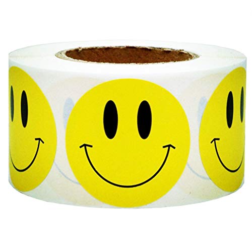 Product Cover SMARSTICKER Yellow Smiley Face Happy Stickers 2