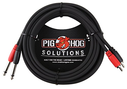 Product Cover Pig Hog PD-R1415 Dual RCA (Male) to Dual 1/4