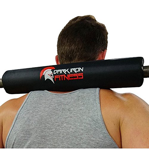 Product Cover Dark Iron Fitness 17 Inch Extra Thick Barbell Neck Pad - Shoulder Support for Weight Lifting Crossfit Powerlifting and More - Fits 2 Inch Olympic Size Bars and a Smith Machine Bar Perfectly
