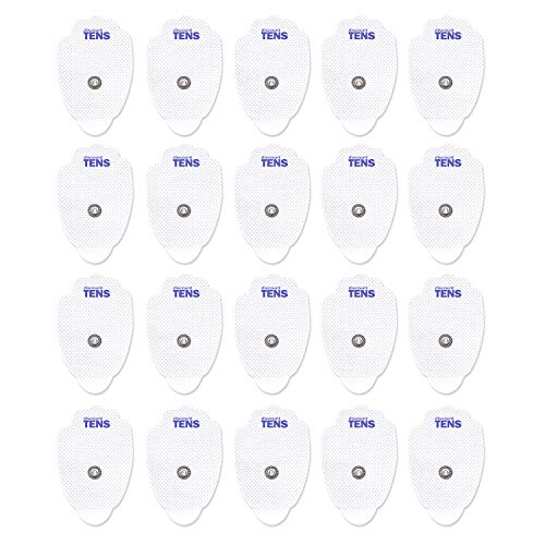 Product Cover TENS Electrodes, Premium Quality Large Replacement Pads for TENS Units, Snap TENS Unit Electrodes, Discount TENS Brand (10 Pair (20 Electrodes))
