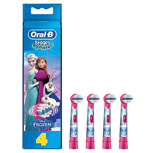 Product Cover Kids By Oral-b Stages Power Frozen Replacement Heads 4 Pack