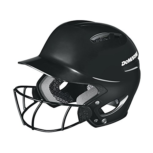 Product Cover DeMarini Paradox Protege Pro Batting Helmet with Mask, Black, Youth (6 ½ and below)