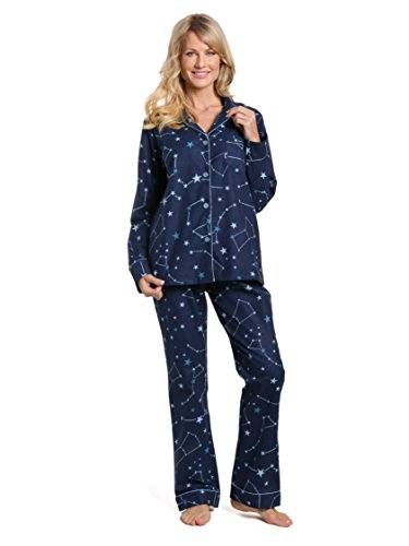 Product Cover Twin Boat Womens 100% Cotton Flannel Pajama Sleepwear Set