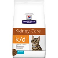 Product Cover HILL'S PRESCRIPTION DIET k/d Kidney Care Ocean Fish Dry Cat Food, 4 lb Bag