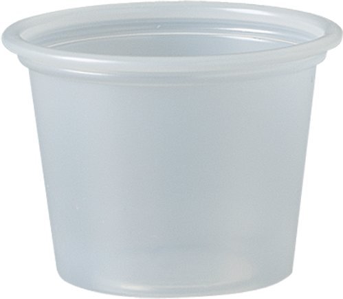 Product Cover Solo Plastic 1. 0 oz Clear Portion Container for Food, Beverages, Crafts (Pack of 250)