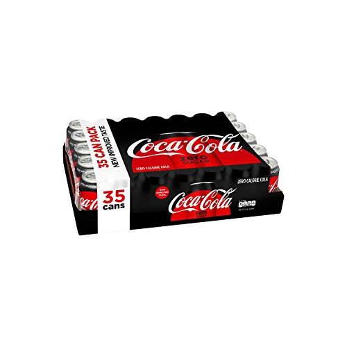 Product Cover Coca-Cola Coke Zero Cans, 12 Ounce [35 Cans]