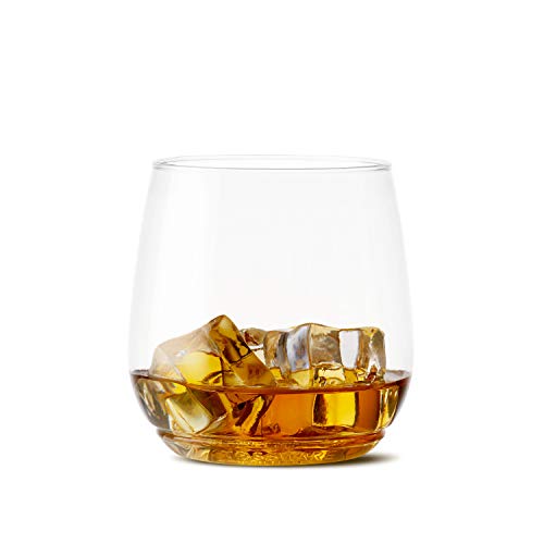 Product Cover TOSSWARE 12oz Tumbler Jr - recyclable cocktail and whiskey plastic cup - SET OF 48 - stemless, shatterproof and BPA-free whiskey glasses