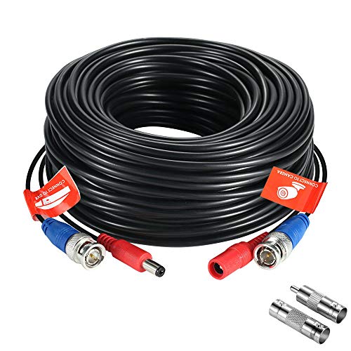 Product Cover ZOSI 1Pack 100ft (30m) AHD-TVI BNC Video Male DC Power Jack Male/Female Extension Cable for CCTV Security Surveillance Camera