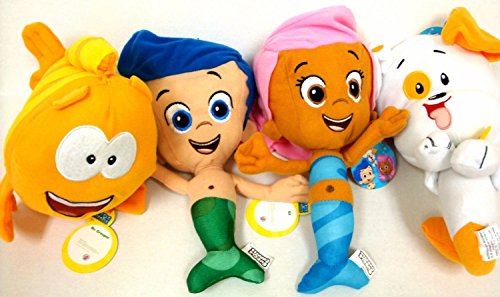 Product Cover Bubble Guppies Gil, Molly, and Bubble Puppy and Mr Grouper Medium Plush Doll Set 10