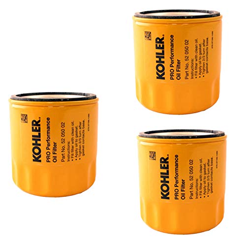 Product Cover Kohler 52 050 02-S Engine Oil Filter Extra Capacity for CH11 - CH15, CV11 - CV22, M18 - M20, MV16 - MV20 and K582 (Pack