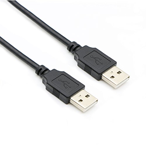 Product Cover Pasow USB 2.0 Type A Male to Type A Male Extension Cable AM to AM Cord Black (25Feet/8M)