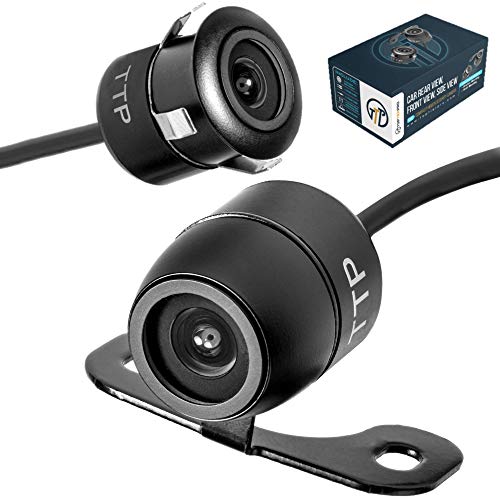 Product Cover TOPTIERPRO Upgraded Mini Backup Camera 170° Viewing Angle Multi-Function Car Reversing Rear View/Side View/Front View & Security Pinhole Spy Camera (TTP-C12B)