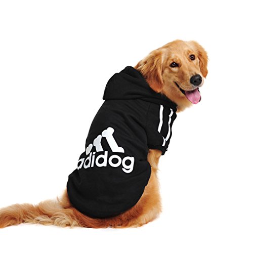 Product Cover Idepet Cotton Adidog Large Dog Clothes, 9XL, Black
