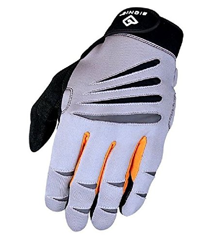 Product Cover BIONIC Men's Cross-Training Full Finger Gloves, Gray/Orange, Medium