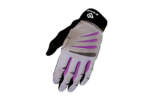 Product Cover BIONIC Women's Cross-Training Full Finger Gloves, Gray/Purple, Small