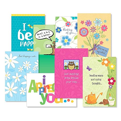 Product Cover Thinking of You Greeting Cards Value Pack - Set of 16 (8 Designs) Large 5