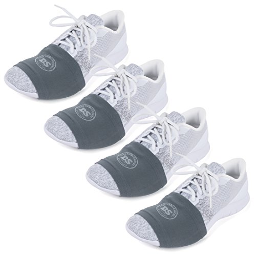Product Cover THE DANCESOCKS - 100% USA Made Over Sneaker Dance Socks, Smooth Floors (4 Pair Packs - Dk Grey)