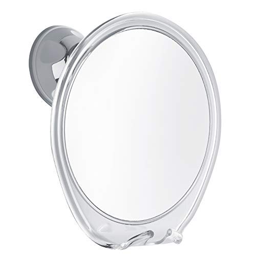 Product Cover Fogless Shower Mirror 5X Magnifying, with Razor Hook for Anti Fog Shaving, 360 Degree Rotating for Easy Mirrors Viewing, Super Strong Power Lock Suction Cup, Enhance Your Shave Experience Now!