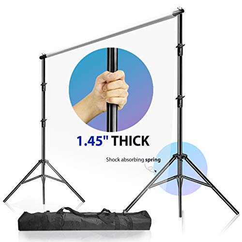 Product Cover LimoStudio, 12 feet 5 inch (W) x 10 feet (H) Backdrop Muslin Support Structure System with 1.45 inch Thick Stable Pole, Carry Bag, AGG1782