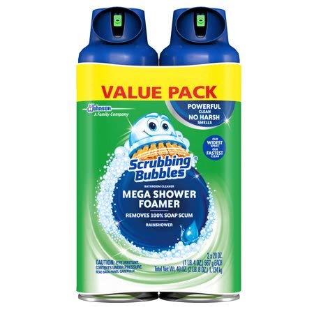 Product Cover Scrubbing Bubbles Mega Shower Foamer Aerosol, 20 Oz, Pack of 2