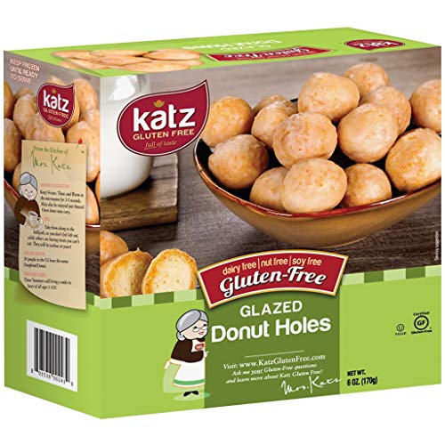 Product Cover Katz Gluten-Free Glazed Donut Holes | Dairy, Nut, Soy and Gluten-Free | Kosher (1 Pack, 6 Ounce)