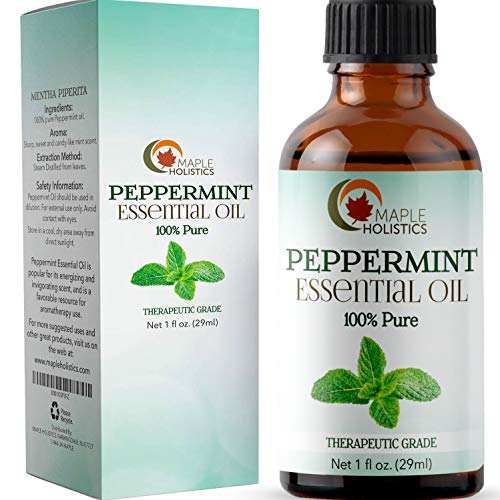 Product Cover Pure Aromatherapy Peppermint Essential Oil - Natural Therapeutic Grade Essential Oils for Diffuser Pain Relief and Rodent Repellent - Peppermint Oil for Better Skin Care Anxiety Relief and Hair Growth
