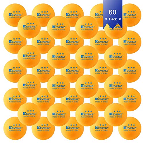 Product Cover KEVENZ 60-Pack 3-Star 40+ Orange Table Tennis Balls,Advanced Ping Pong Ball