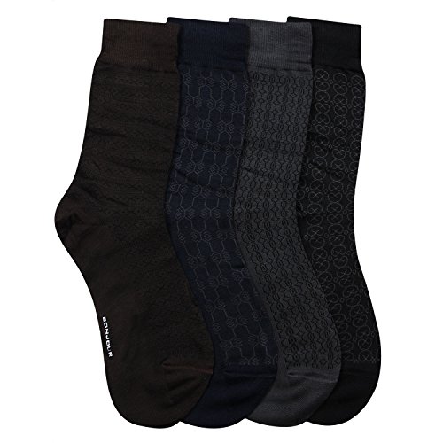 Product Cover Bonjour Mens Multicolour Multipurpose 4 Pair Socks_BRO2101-PO4