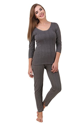 Product Cover Hap Women's Cotton Quilted Thermal 3/4th Sleeves Top and Trouser with Matching Cap