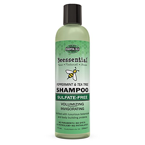 Product Cover Beessential Sulfate Free Shampoo, Peppermint Tea Tree, 8 Ounce