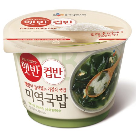 Product Cover Korean Cj Microwavable Cooked Rice with a Seaweed Soup 166g (Pack of 2)