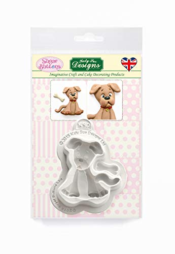 Product Cover Dog Silicone Mold for Cake Decorating, Crafts, Cupcakes, Sugarcraft, Candies, Card Making and Clay, Food Safe Approved, Made in The UK, Sugar Buttons by Kathryn Sturrock