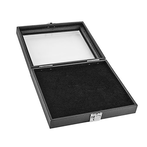 Product Cover Super Z Outlet Black Wooden 36 Slot Ring Storage Box Display Case for Home Storage, Jewelry Organizing