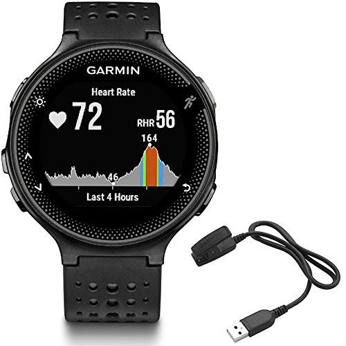 Product Cover Garmin Forerunner 235 GPS Sport Watch - Black/Gray - Charging Clip Bundle Includes Forerunner 235 GPS and Charging Clip