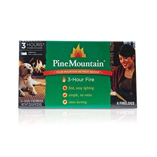 Product Cover Pine Mountain 3-hour Firelogs, 6-pack Proprietary Time-release Technology