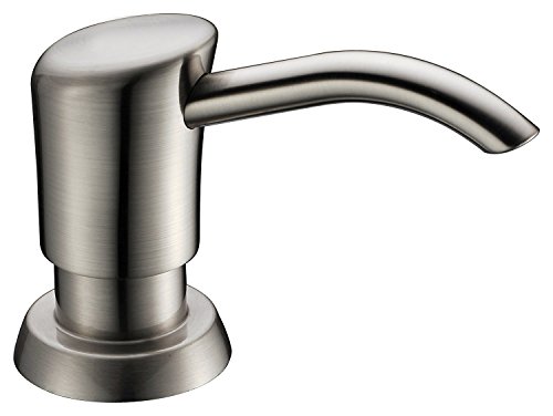Product Cover Soap Dispenser Delle Rosa Kitchen-Classics Best Sink Brushed Nickel ABS Plastic Sprayer Soap Dispenser Easy Installation Well Built and Sturdy