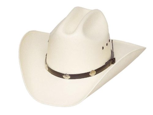 Product Cover Classic Cattleman Straw Cowboy Hat with Silver Conchos