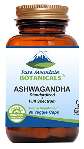 Product Cover Ashwagandha Capsules - 90 Kosher Vegan Caps with 475mg Organic Ashwagandha Root & Potent Ashwagandha Extract