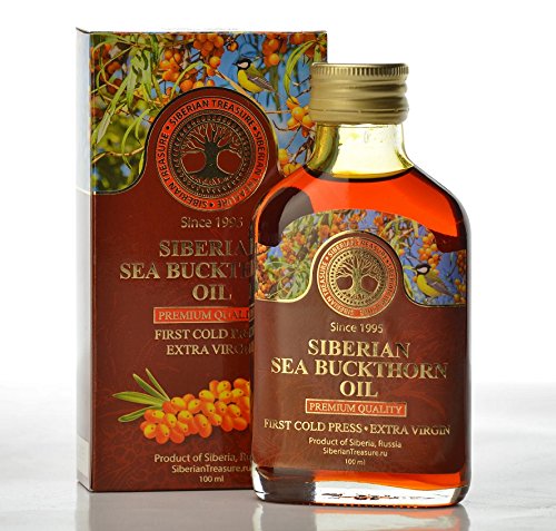 Product Cover Siberian Sea Buckthorn Oil 100 Ml, Premium Quality, Extra Virgin, First Cold Press - 3.4 Fl Oz
