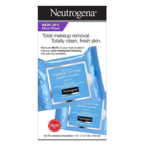 Product Cover Neutrogena Makeup Remover Cleansing Towelettes, Refill Pack, 25 Count (Pack of 5)