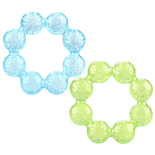 Product Cover Nuby Pur Ice Bite Soother Ring Teether, 2 Count - Blue/Green