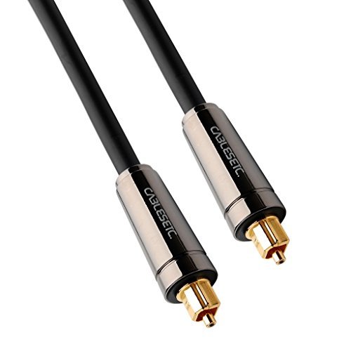 Product Cover Cablesetc Pro Series Toslink Digital Optical Audio S/PDIF Cable Support Dolby Digital DTS PCm 1.8 Meters ( 6 Feet )