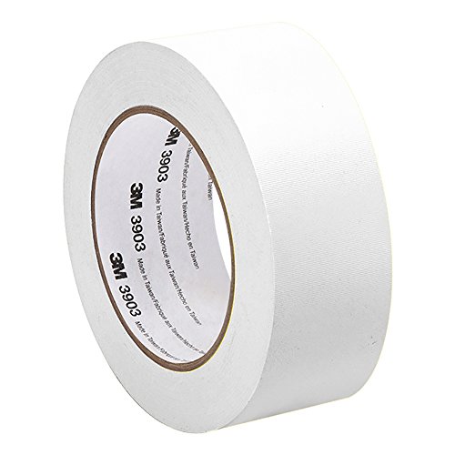 Product Cover 3M 3903 Vinyl/Rubber Adhesive Duct Tape - 2 in. x 150 ft. White, Abrasion, Chemical Resistant, Color Coding Tape Roll