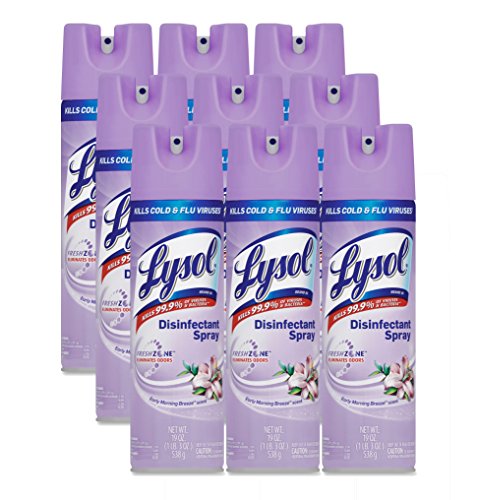 Product Cover LYSOL Brand 80834CT Disinfectant Spray, Early Morning Breeze, 19oz Aerosol (Case of 12)